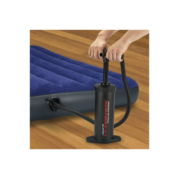 Hinchador Manual Double Quick 37cm, Hinchador de manos/pies, Bomba de mano, Bombas de Aire manuales para Acampada, Material Duradero y Ligero, Fácil de transporte, Inflador para Colchoneta, Flotadores, Piscina, - Imagen 5