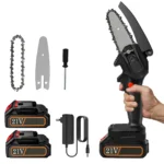 Mini motosierra eléctrica inalámbrica de 4 pulgadas, potente sierra eléctrica para jardín, carpintería, herramienta eléctrica de corte para batería Makita de 18V