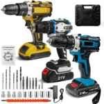 Taladro de impacto inalámbrico, destornillador multifuncional, batería de litio recargable, herramienta eléctrica de velocidad de 1350rpm, 28V