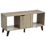 Muebles TV Mix Nature Stand de Calidad en Panel de Partículas, Pino y MDF E2