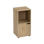 Dcasa Mesita de noche con 1 puerta de madera DM de 30x29x61 cm