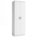 Miroytengo Mueble Zapatero Recibidor Armario Auxiliar Blanco 2 Puertas 6 Estantes 60CM
