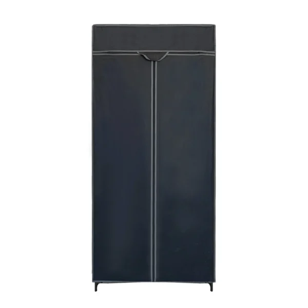 Acomoda Textil – Armario de Tela Organizador de Ropa Resistente al Polvo de Fácil Montaje. Ropero Negro con Estantes Desmontable y Ligero para Dormitorio, Apartamento. - Imagen 3