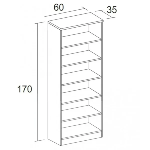 Miroytengo Mueble Zapatero Recibidor Armario Auxiliar Blanco 2 Puertas 6 Estantes 60CM - Imagen 2