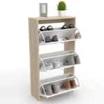 Dormidan - Zapatero 3 Puertas, Mueble Armario, Gran Capacidad