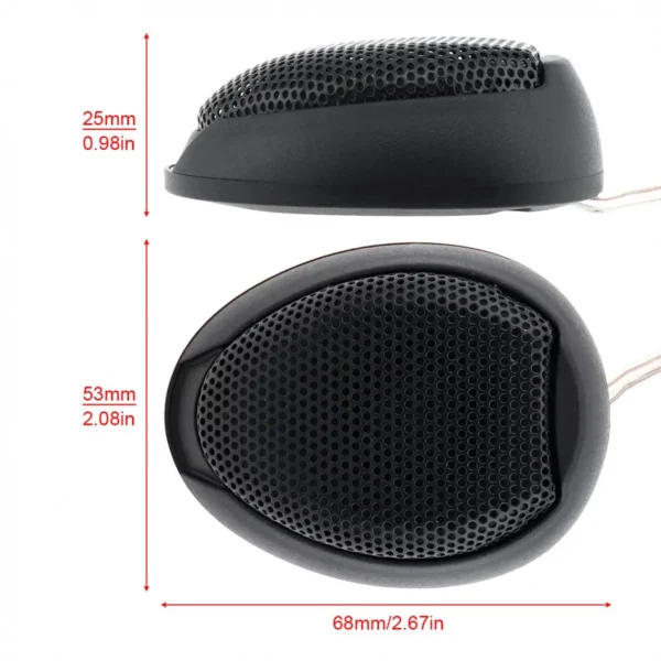 2 uds Universal 12V 1000W TW-106 Metal + plástico alta eficiencia Mini altavoces Tweeter de cúpula para coche para sistema de Audio de coche - Imagen 2