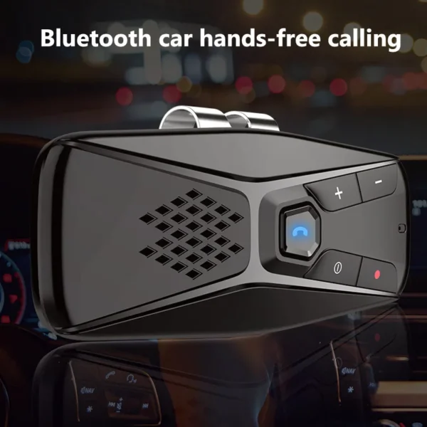 JaJaBor-Kit de manos libres para coche, altavoz inalámbrico con micrófono, Bluetooth 5,0, apagado automático y conexión automática - Imagen 4