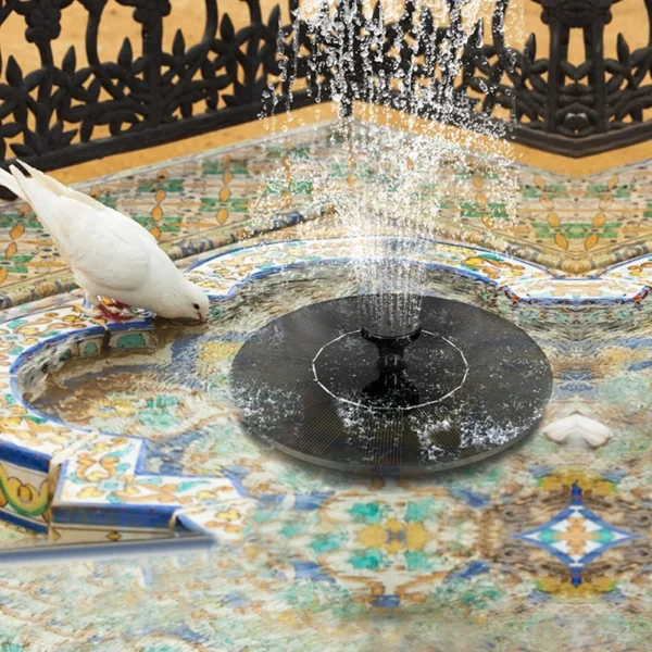 Fuente alimentada por Panel Solar flotante, piscina al aire libre, estanque, decoración de baño de pájaros, bomba de fuente de agua Solar para jardín - Imagen 3