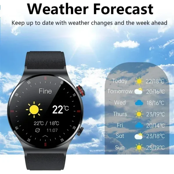 Xiaomi NFC Bluetooth llamada reloj inteligente hombres pantalla completa pulsera deportiva impermeable ECG Monitor de salud reloj inteligente para IOS Android - Imagen 5