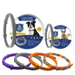 Collar repelente para pulgas y garrapatas de 8 meses para perros y gatos: protección repelente de mosquitos y insectos para mascotas