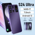 S24 Ultra-Teléfono Móvil Inteligente 5G, smartphone con pantalla HD de 7,0 pulgadas, 16GB + 1TB, 7000Mah, Android 13, Sim Dual, desbloqueado