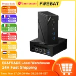 FIREBAT-MINI PC AM02, AMD Ryzen 5 6600H, DDR5, 16GB de RAM, 512GB SSD, WIFI6, BT5.2, ordenador de escritorio portátil, puerto de red HDMI