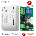 Zigbee WiFi Smart Garage Door Opener Switch, controlador de puerta corredera, funciona con Echo Alexa, Google Home, SmartLife, Tuya APP, control remoto
