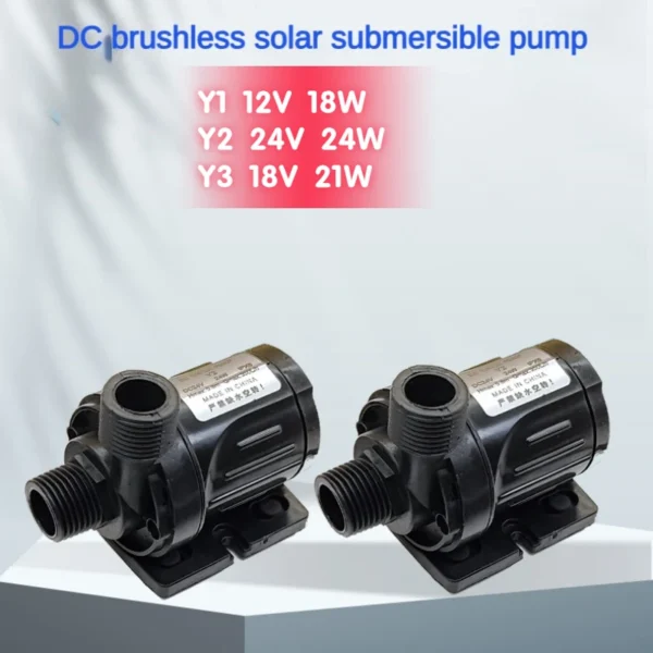 Bomba de agua sumergible para sistema de refrigeración, calentador de fuentes para el hogar, 800L/H, 5,5 M, Motor sin escobillas, ultrasilencioso, cc 12V, 18W, 24V, 24W, 18V, 21W - Imagen 2