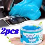 Limpiador de teclado de polvo de arcilla súper limpia, juguetes de limo, Gel de limpieza, Kit de masilla de barro de Gel para coche, USB para limpiador de ordenador portátil, pegamento, pieza de coches