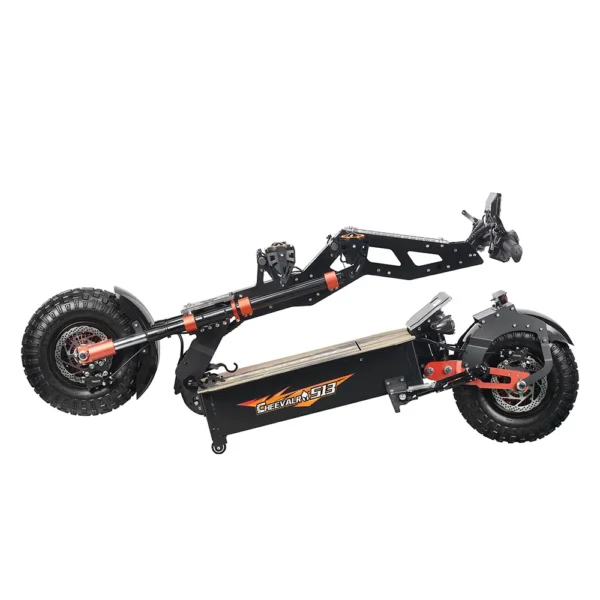 Cheevalry-patinete eléctrico S13 para adulto, Scooter todoterreno potente con Batería de 60V y 40Ah, 2x4000W - Imagen 6