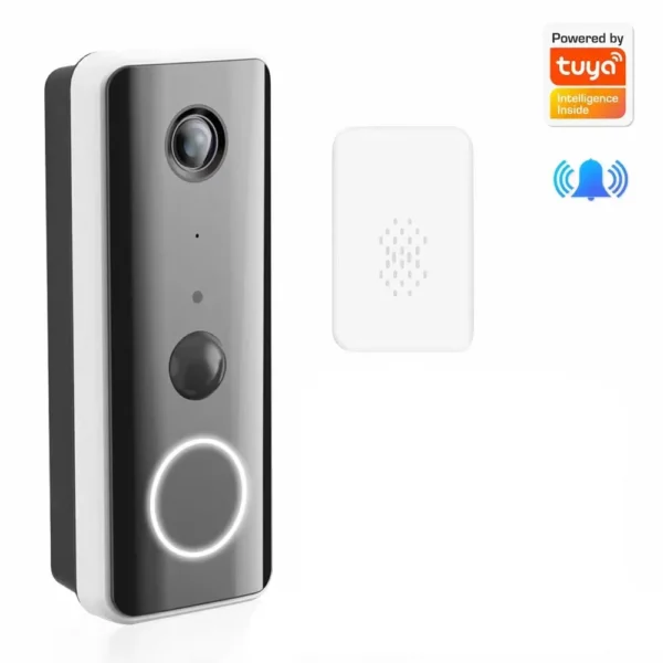 3MP 1296P Tuya APP Bluetooth dejar mensaje inalámbrico WIFI IP timbre con timbre interior Video puerta teléfono visor Visual de puerta