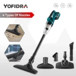 YOFIDRA-aspiradora eléctrica inalámbrica de 1500W, limpiador multifunción, herramienta de limpieza manual para polvo de nieve, batería Makita de 18V