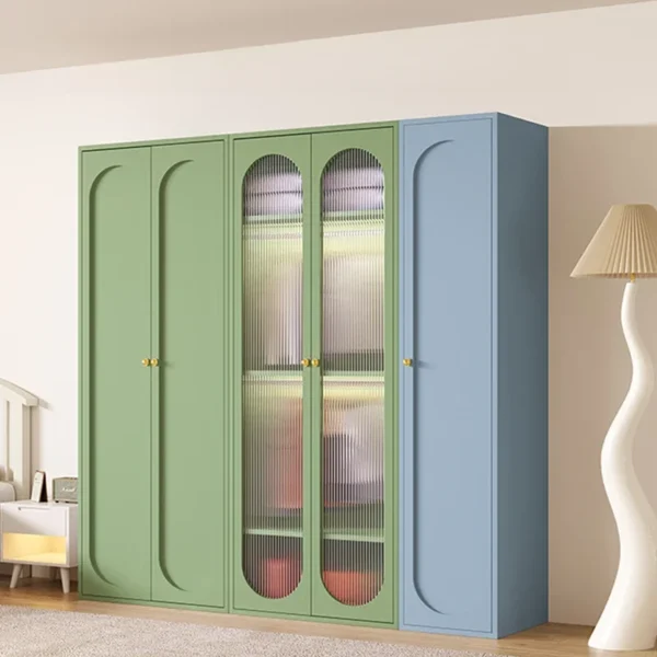 Armarios De lujo para dormitorio De mujer, armarios De almacenamiento, organizador De Ropa para niñas, Armario De Metal abierto, muebles para el hogar