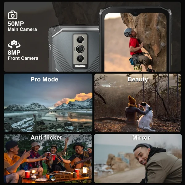 DOOGEE Blade 10 Pro(2024) Telefono Movil Resistente Android 14 16GB+256GB(2TB) Movil Irrompible 6.56'' HD+ Display 5150mAh NFC - Imagen 4