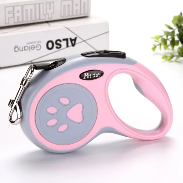 Correa de nailon para perros de 3m y 5m, automática, retráctil, duradera, para gatos, extensible, para caminar, correr, ruleta de tracción para perros pequeños - Imagen 2