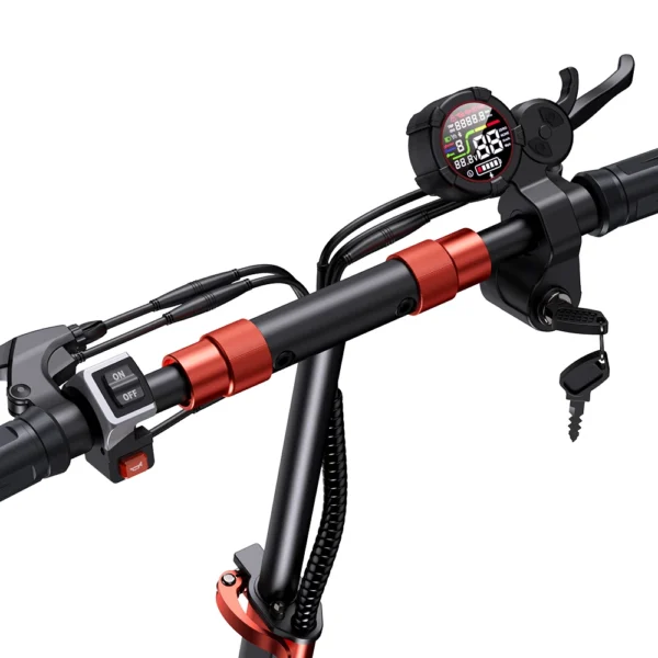 ISCOOTER-patinete eléctrico plegable iX5S, 1000W, 48V, 15Ah, velocidad máxima de 25 km/h, 11 pulgadas - Imagen 6