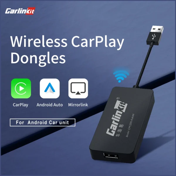 CarlinKit USB con cable/inalámbrico CarPlay Dongle con cable/inalámbrico Android Auto AI Box Mirrorlink BT conexión automática para Radio de coche Android