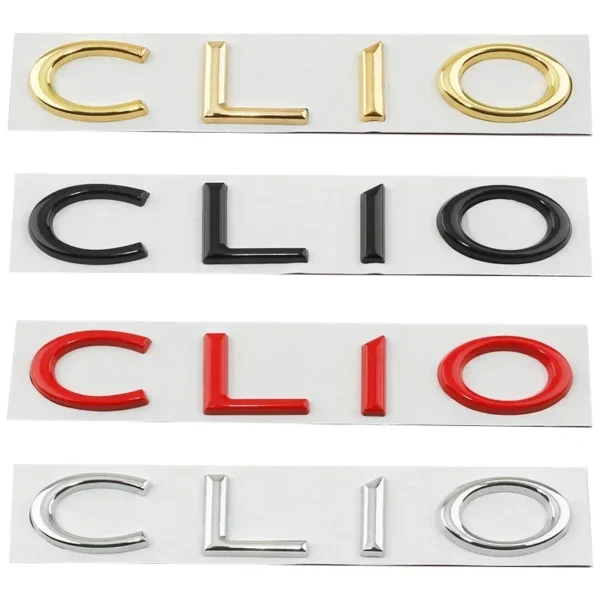 3D coche maletero trasero letras Logo insignia emblema calcomanías pegatinas apto para Renault Clio 2 3 4 5 6 estilo deportivo accesorios para automóviles