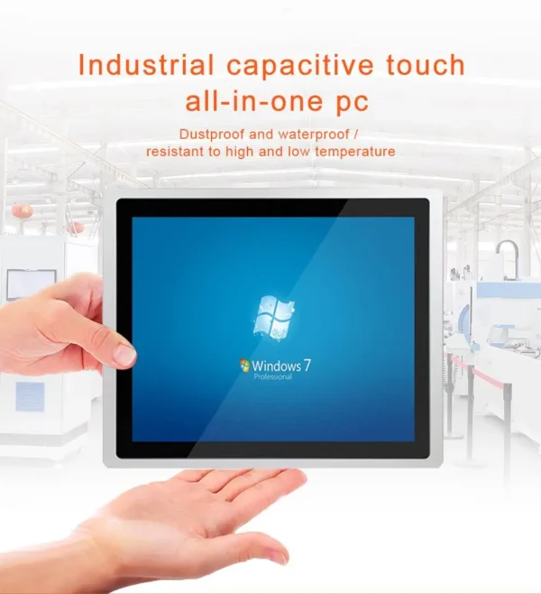 Tableta PC Industrial con Windows 11, ordenador con Core i5 1135G7 Ture, plano, resistente al agua, frontal capacitivo, todo en uno - Imagen 2