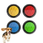 4 Uds. Botones parlantes para mascotas, juego de entrenamiento con grabación de voz