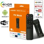 Venta al por mayor MX10 TV Stick RK3228A HDR IPTV 4K Smart TV Dongle Wifi Dual 1GB 8GB 4 Core 64bit Android TV Box con Control remoto