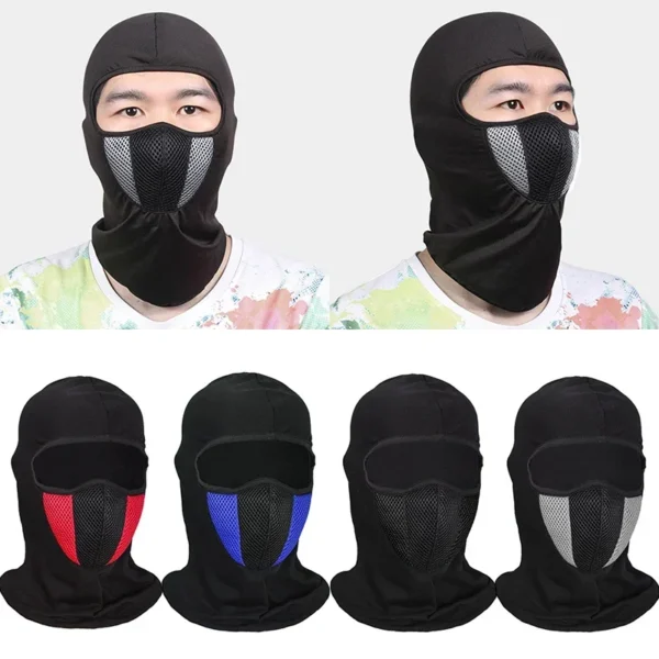 Máscaras faciales completas para motocicleta, pasamontañas transpirable, gorro, casco de motocicleta para Motocross, capucha para el cuello y la cara, máscara para Moto - Imagen 2