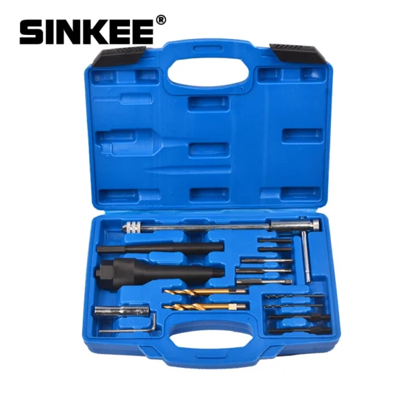 Kit de herramientas para quitar huecos de bujía, llave de taladro de reparación de rosca de extracción de bujías dañadas, 8MM, 10MM, SK1095