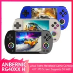 ANBERNIC-consola de juegos portátil Retro RG40XX H, 64 bits, Linux, pantalla IPS de 4,0 pulgadas, Compatible con WiFi 5G, Bluetooth, salida de HDMI-TV, RG40XXH