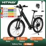 HITWAY-Bicicleta eléctrica para adulto, Ebikes de 27,5 pulgadas, todo terreno, 36V12Ah, batería de iones de litio extraíble, bicicleta de montaña