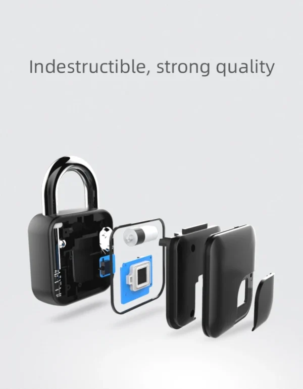 TUYA-candado de huella digital IP65 de aleación de Zinc, adecuado para bolsa de viaje, cerradura de gabinete, almacén, sótano, jardín, cerradura de puerta - Imagen 5