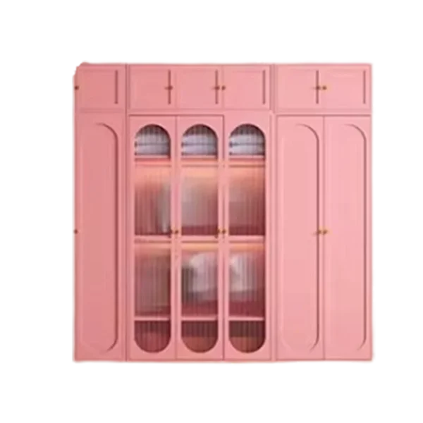 Armarios De lujo para dormitorio De mujer, armarios De almacenamiento, organizador De Ropa para niñas, Armario De Metal abierto, muebles para el hogar - Imagen 6