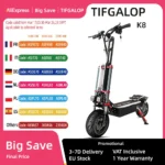Tifgalop K8 Scooter Eléctrico 6000W Motor Dual 60V40Ah Batería E-Scooter 12 Pulgadas Asiento De Neumático Todoterreno Scooters Eléctricos Plegables
