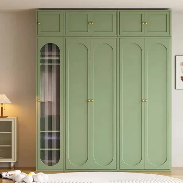 Armarios De lujo para dormitorio De mujer, armarios De almacenamiento, organizador De Ropa para niñas, Armario De Metal abierto, muebles para el hogar - Imagen 2