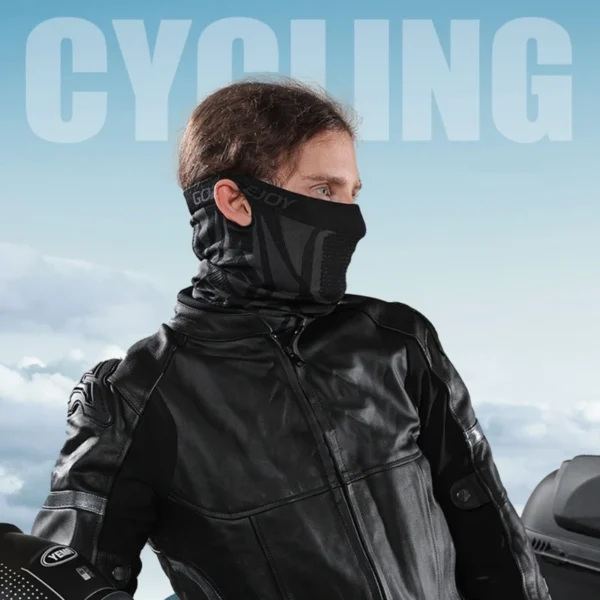 Pasamontañas transpirable para motocicleta, cubierta de bufanda, máscara facial, capucha para Moto, capucha para cuello - Imagen 5