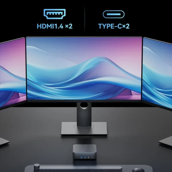 Mini PC portátil intel Core i9-8950HK, Windows 11, 16GB, LPDDR4, 1TB/2TB, M.2, SSD, Gamer, gráficos UHD, 1000Mbps - Imagen 4