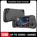 Consola de juegos portátil de 128G y 64G, pantalla IPS de 4,3 pulgadas, sistema Linux, Joystick 3D, reproductores de videojuegos Retro para PSP/PS1/N64