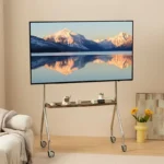 Estante de TV extraíble para el hogar, soporte de suelo Universal con rueda, multifuncional, mueble móvil, 40-80 pulgadas