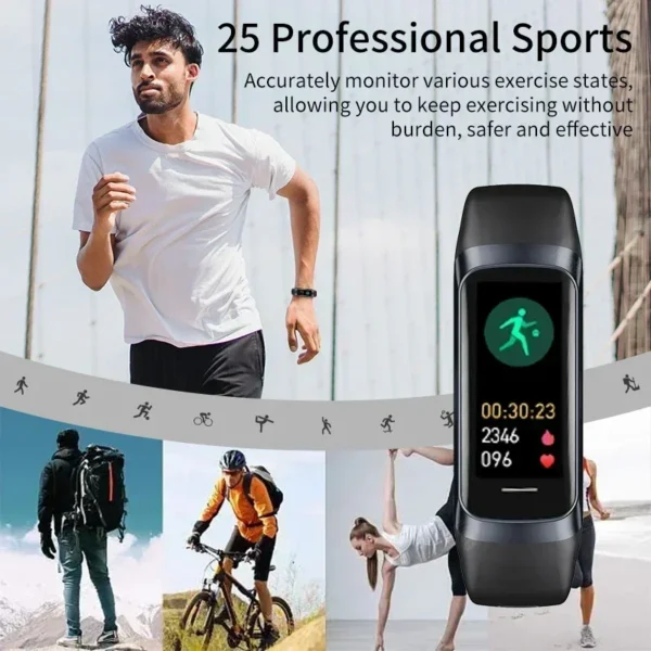 Xiaomi Amoled reloj inteligente hombres 2024 banda inteligente mujeres ritmo cardíaco sangre Smartwartch pulsera inteligente impermeable deporte Fitness Tracker - Imagen 3