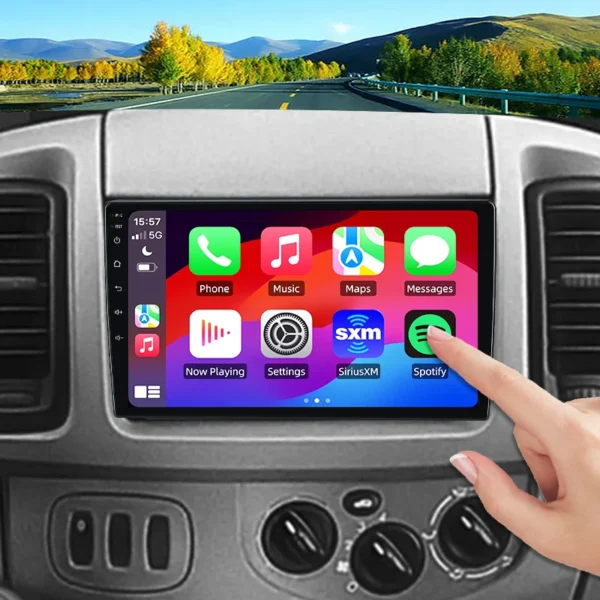 Junsun Android 13 CarPlay inalámbrico para Android Auto Radio de coche para Renault Trafic Vivaro 2006-2010 GPS IPS 2din Autoradio