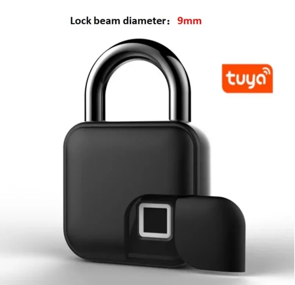 TUYA-candado de huella digital IP65 de aleación de Zinc, adecuado para bolsa de viaje, cerradura de gabinete, almacén, sótano, jardín, cerradura de puerta