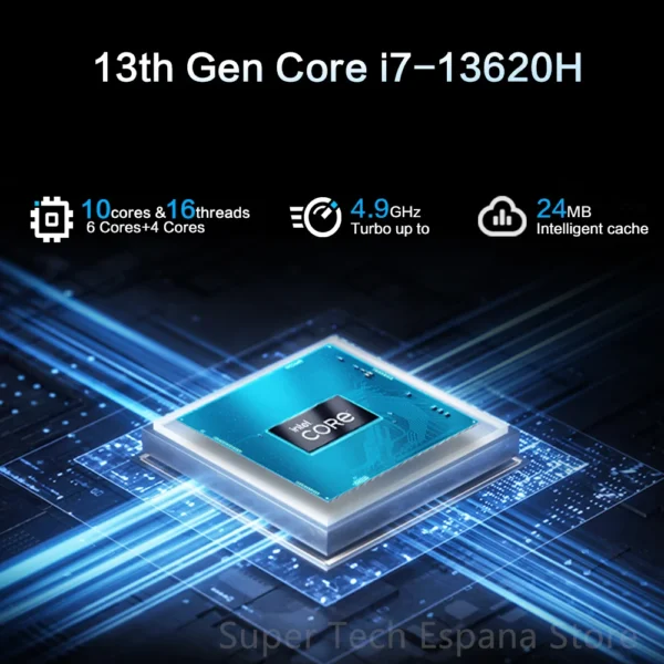 Mini PC ThundeRobot, ordenador de escritorio barato y potente con Intel Core i7-13620H - Imagen 2