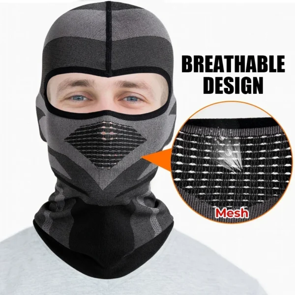 Pasamontañas transpirable para motocicleta, cubierta completa para cara, máscara para ciclismo, Motocross, casco para montar en motocicleta, gorros con forro para hombres y mujeres - Imagen 4