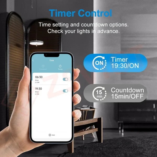 Interruptor Zigbee inteligente Tuya con pantalla de tiempo meteorológico, función de detección de movimiento humano, interruptor de botón de luz de pared de 4 entradas, control remoto - Imagen 3