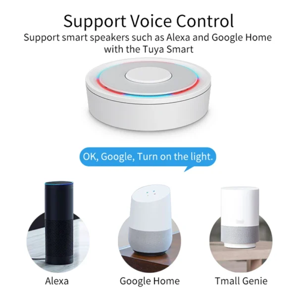 HomeKit-centro de enlace inteligente ZigBee, Control remoto por aplicación, funciona con Apple HomeKit, Alexa, Google Home, Tuya, SmartLife - Imagen 2